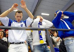 Bosna fans' reaction in Odense