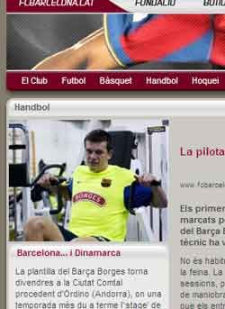 Rutenka proudly presented on the FCB website