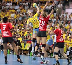 The EHF Cup Final in Leipzig