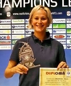 Ungureanu with her MVP award